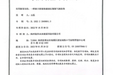 Utility Model Patent Certificate